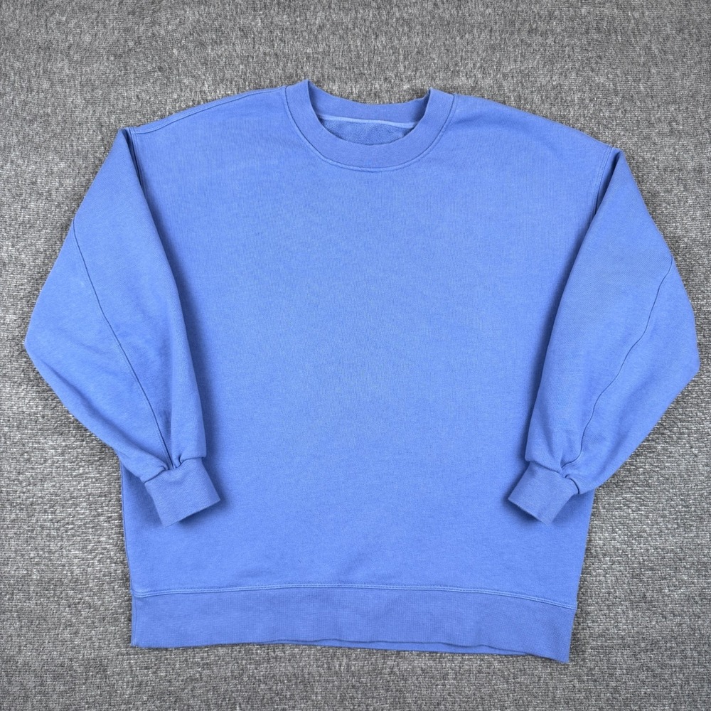 lululemon athletica Classic Blue Crewneck Sweatshirt